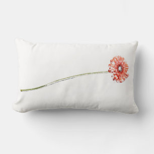 Almohada de Flor de Gerbera Crisantemo Rosa Pálido