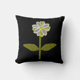 Almohada de Flor de Margarita Brillante