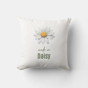 Almohada de flor de nacimiento de abril Daisy Acua