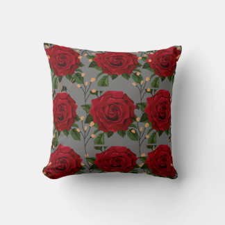 almohada de flor rosa