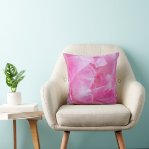 Almohada de flor rosa de los pepitas de rosa