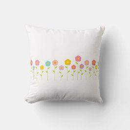 almohada de flores de colores.