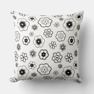 almohada de flores de dibujos animados