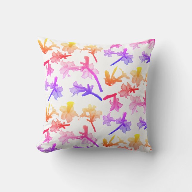 Almohada de flores de lirio Kudu hermosas (Anverso)