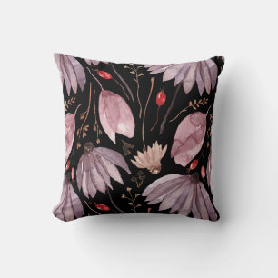 Almohada de flores de loto lavanda