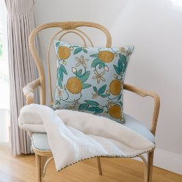 Almohada de flores de naranja