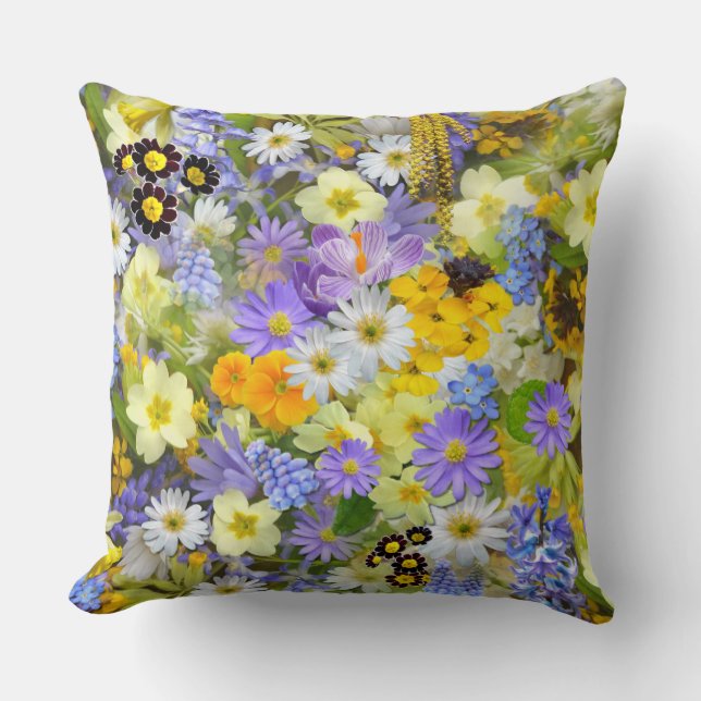 almohada de flores de primavera (Anverso)
