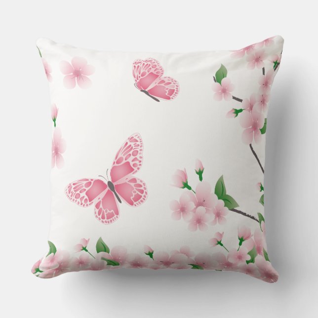 Almohada de flores de primavera (Anverso)