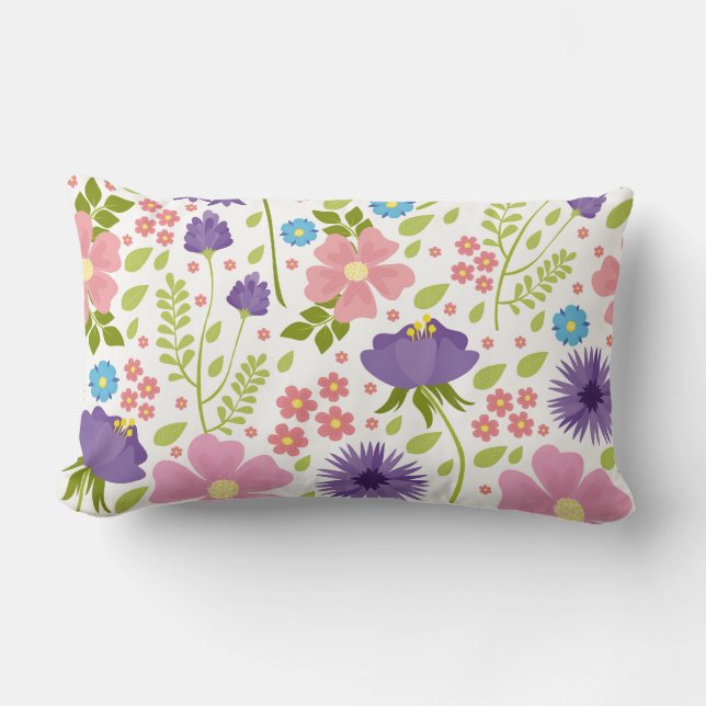 Almohada de flores de primavera (Anverso)