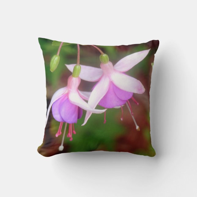 Almohada de flores fucsia (Anverso)