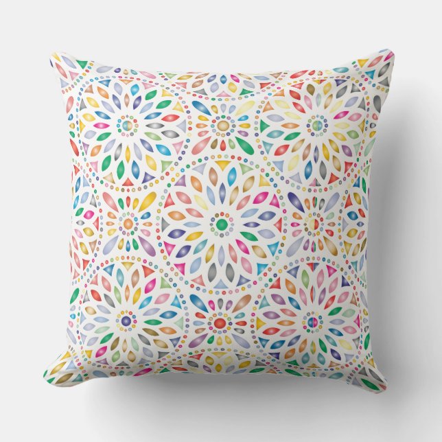 almohada de flores mandala (Anverso)