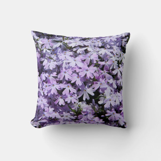 Almohada de flores moradas (Phlox) (Anverso)