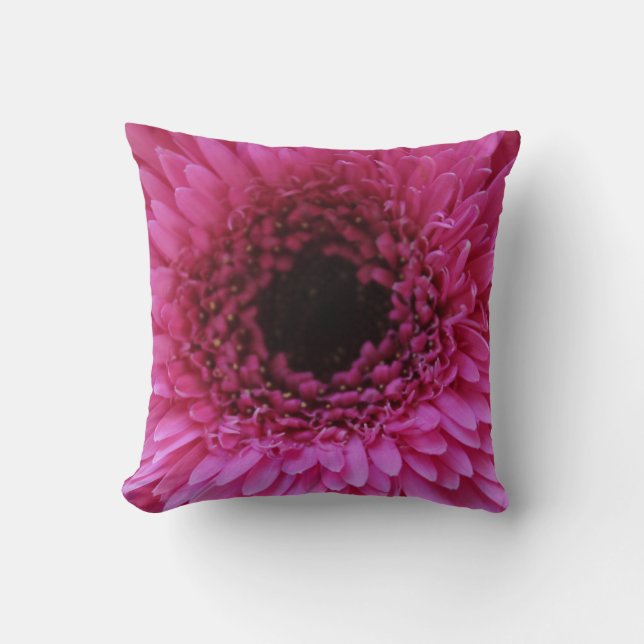 almohada de flores rosadas calientes (Anverso)