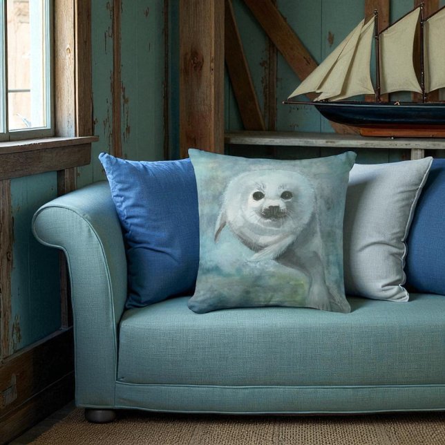 Almohada de foca arpista linda (Subido por el creador)