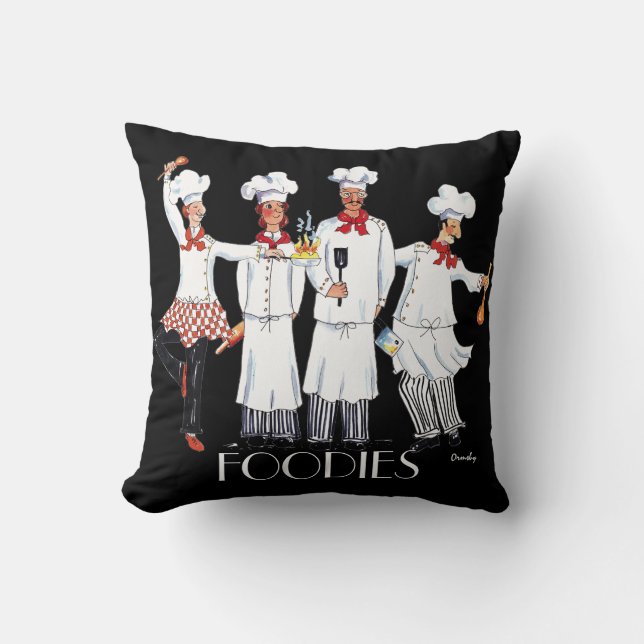 Almohada de Foodies de los cocineros (Anverso)