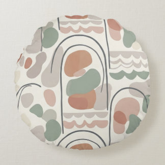 Almohada de forma orgánica abstracta boho - Terrac