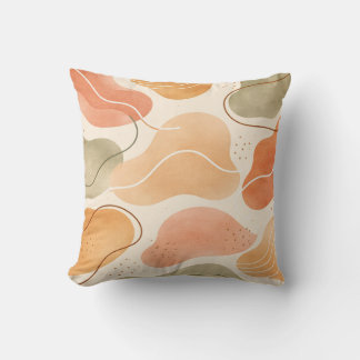 Almohada de forma orgánica abstracta boho - Terrac