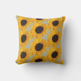 Almohada de foto de girasol