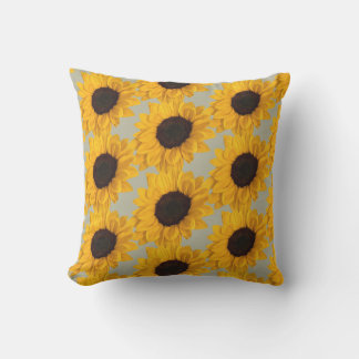 Almohada de foto de girasol