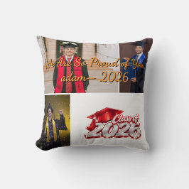 Almohada de Foto de Graduación Personalizada de la