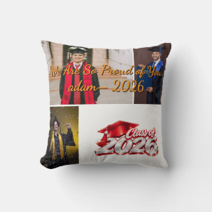 Almohada de Foto de Graduación Personalizada de la