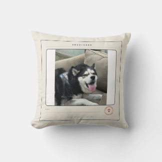 Almohada de foto de perro personalizada Buen perro