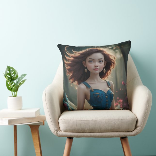 Almohada de foto de princesa bailando (Silla)