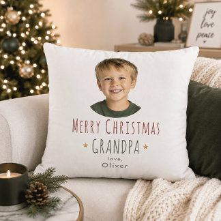 Almohada de foto de regalo de Navidad personalizad