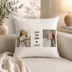 Almohada de foto personalizada moderna para mamá