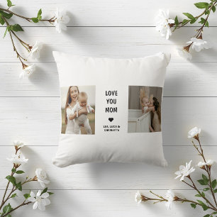 Almohada de foto personalizada moderna para mamá