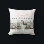 Almohada de Fotos Personalizada de Aniversario par<br><div class="desc">Celebra el amor y los recuerdos con esta almohada de aniversario personalizada con fotos para parejas, el regalo perfecto para tu día especial. Suave, acogedora y bellamente diseñada, esta almohada te permite mostrar tus fotos y nombres favoritos, creando una pieza sincera de decoración para el hogar que cuenta la historia...</div>