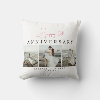 Almohada de Fotos Personalizada de Aniversario par