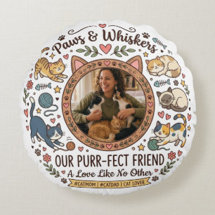 Almohada de Fotos Personalizadas Para Mamá de Gato