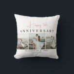 Almohada de Fotos Personalizadas para Parejas por<br><div class="desc">Celebra el amor y los recuerdos con esta almohada de aniversario personalizada con fotos para parejas, el regalo perfecto para tu día especial. Suave, acogedora y bellamente diseñada, esta almohada te permite mostrar tus fotos y nombres favoritos, creando una pieza emotiva de decoración para el hogar que cuenta la historia...</div>