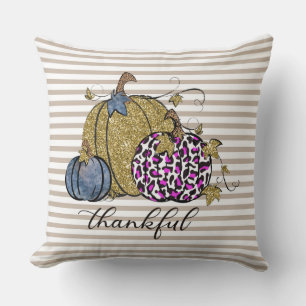 Almohada de franja de calabaza de otoño/otoño