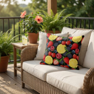 Almohada de Fruta Brillante y Audaz