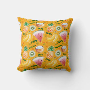 Almohada de frutas tropicales