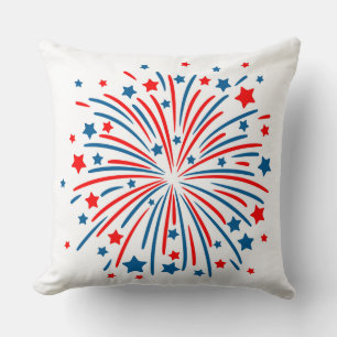 Almohada de Fuegos Artificiales del 4 de Julio