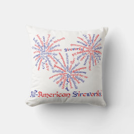 Almohada de Fuegos Artificiales Típicamente Americ