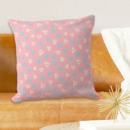Almohada de garabatos rosa