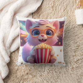 Almohada de gatito de palomitas de maíz linda