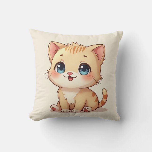 Almohada de gatito suave (Anverso)