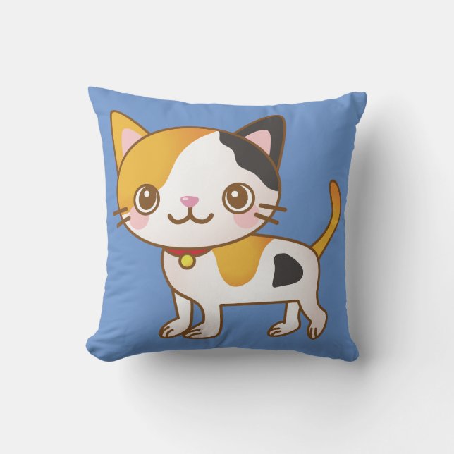 almohada de gato calico (Anverso)