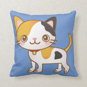 almohada de gato calico