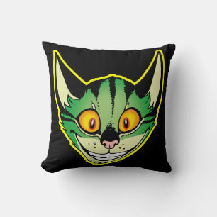 Almohada de gato de dibujos animados fluorescente