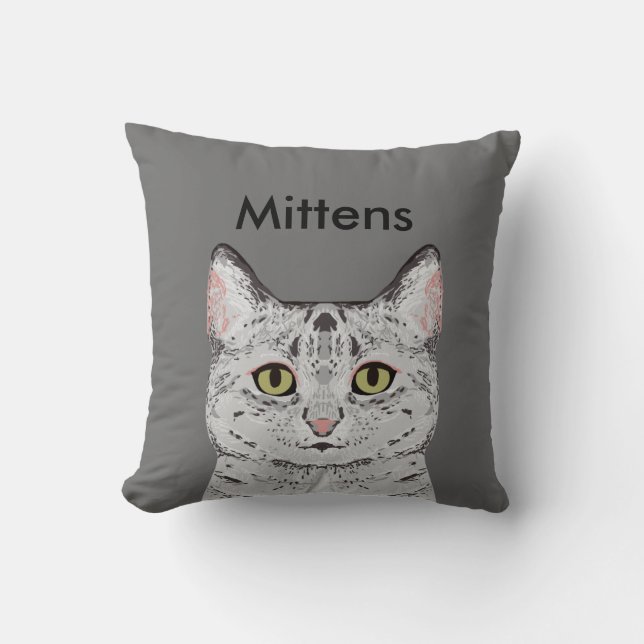 Almohada de gato de Personalizable - almohada de g (Anverso)