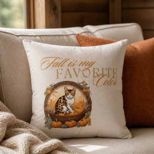 Almohada de gato de temporada de otoño