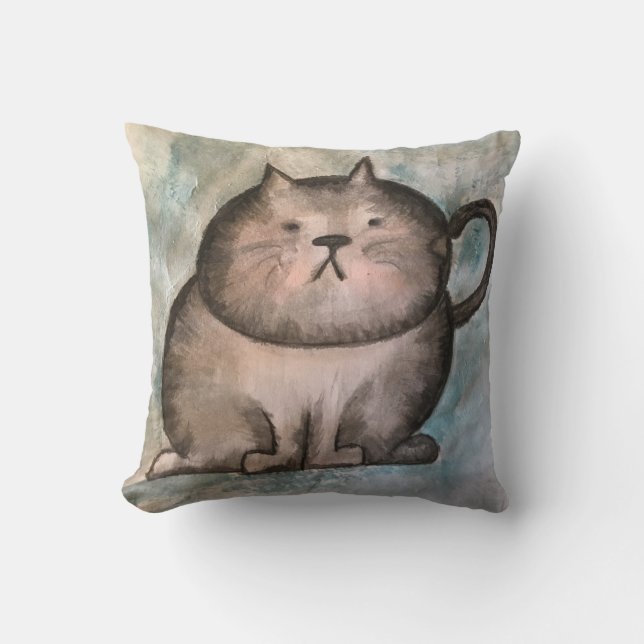 almohada de gato gordo (Anverso)