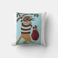 Almohada de gato ladrón