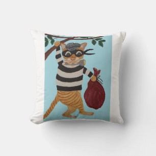 Almohada de gato ladrón